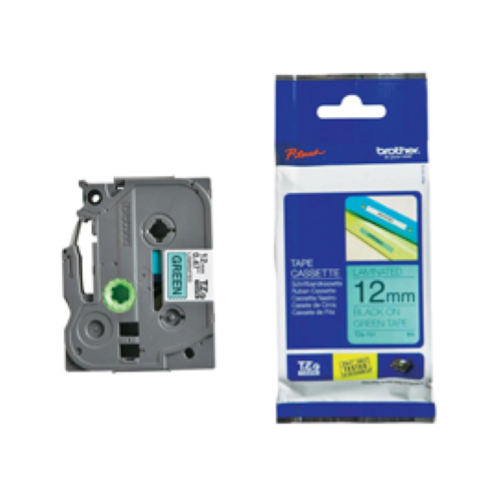 BROTHER TZE-731 NASTRO 12MM X 8MT COLORE VERDE STAMPA NERO (TZE731)